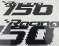 Mercury Racing 150R 2006-2012 Custom Outboard Decals Kit